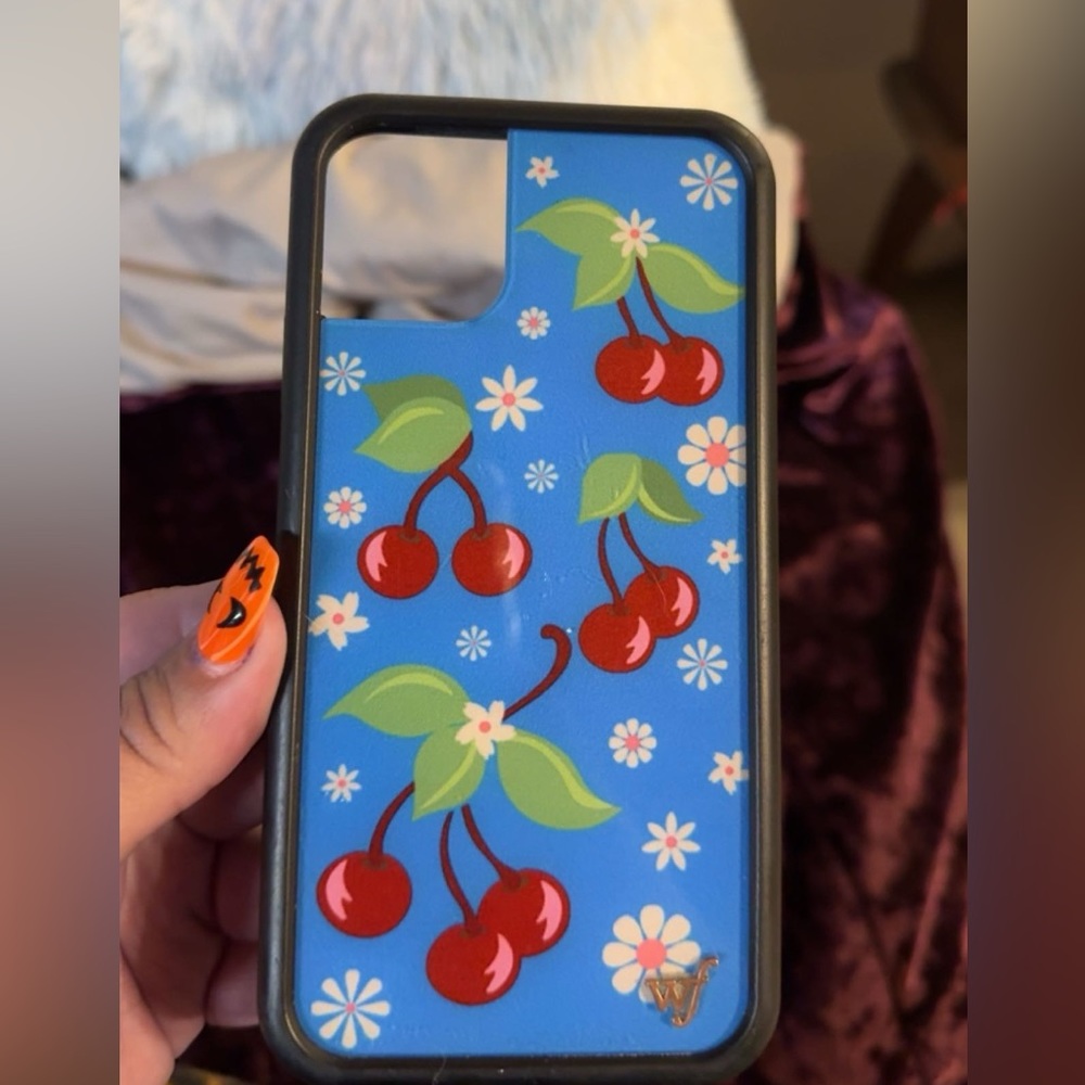 Perfect condition iPhone 11 cherries wildflower case